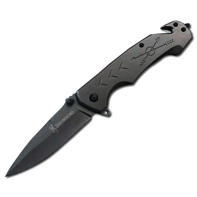 

PEGASI Full Titanium Stainless Steel Browning Folding Blade Knife Tactical Survival Pocket Knives Free Shippping