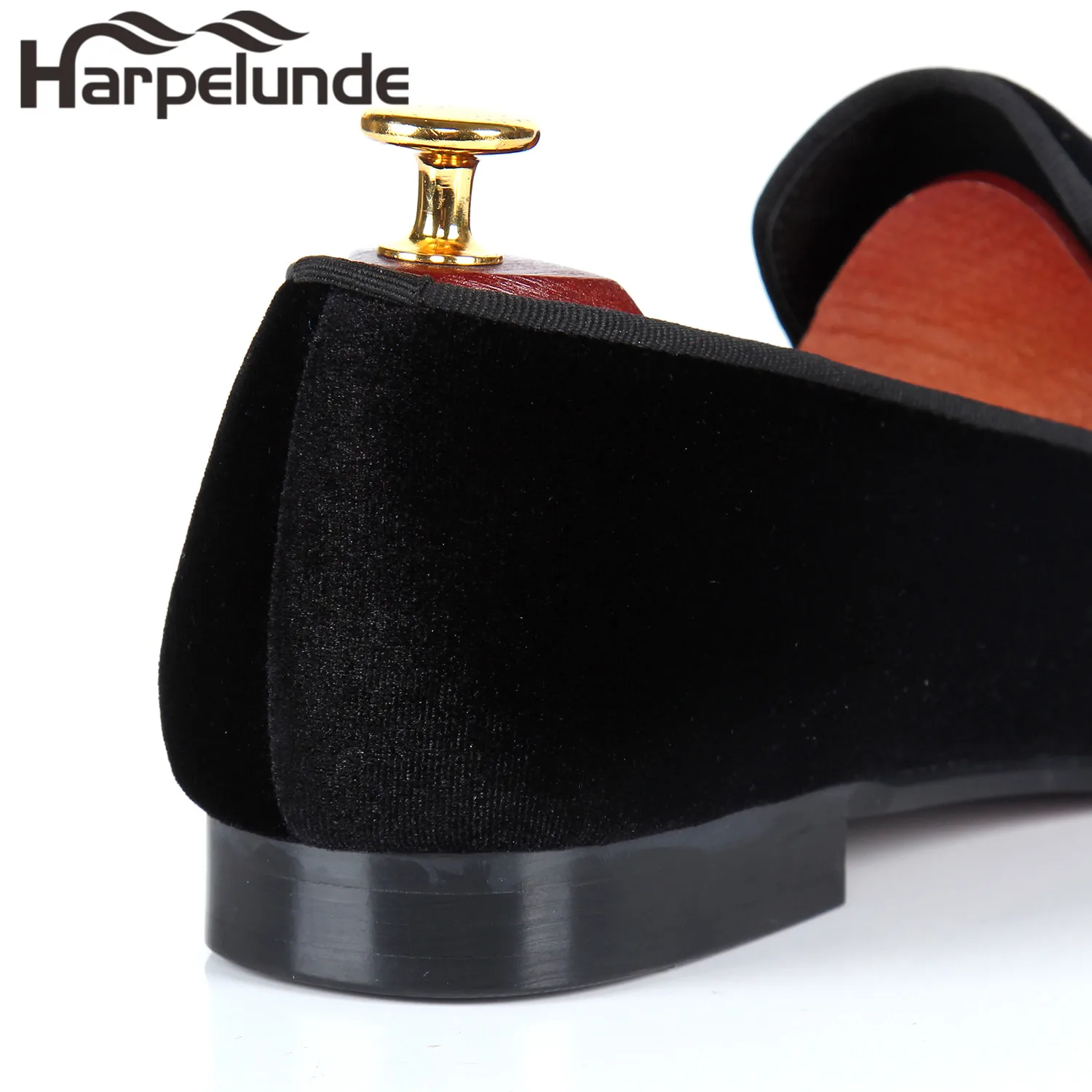 Emrbroidery Casuales 12 De Negro Terciopelo Hombre 7 Harpelunde Zapatillas Fumar Tamaño Zapatos Para Pisos 8YqS6xRw