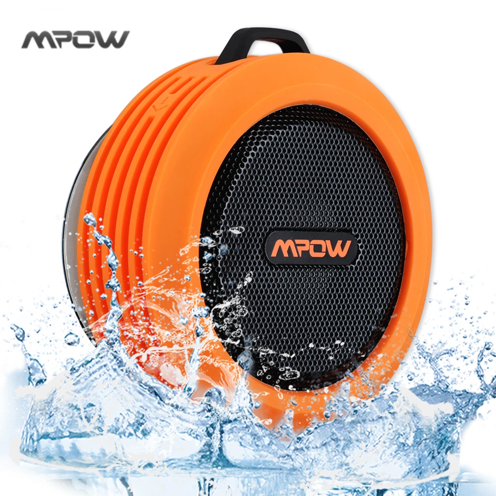 Mpow Portable Wireless Bluetooth 3 0 Speaker Waterproof speaker with Powerful Driver built in Mic Suction
