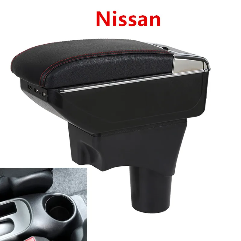 

Car Armrest For Nissan Sunny Versa 2018 2017 2016 2015 2014 2013 2012 2011 USB Organizer Storage Box Cup Holder Auto Accessories