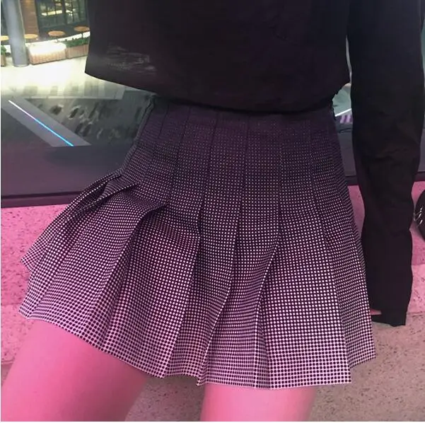 Юбка трапеция в клетку с высокой талией|a-line skirt|skirt plaidhigh waist |