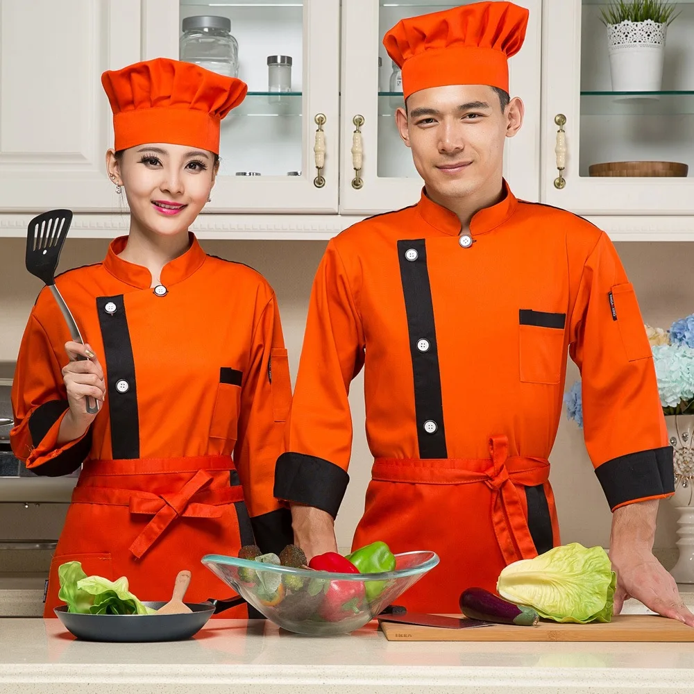 Adult Long Sleeve Chef Uniform Western Restaurant Jacket