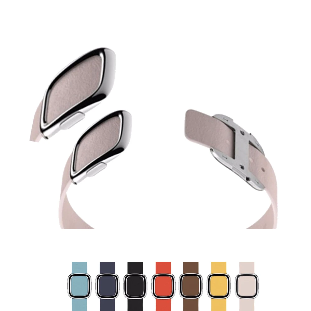 

CRESTED Modern style strap for apple watch 3/2/1 iwatch band Genuine Leather bracelet watch wrist belt watch accessories