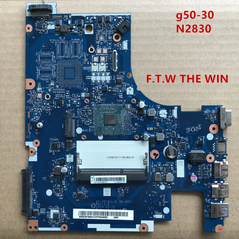 Материнская плата ACLU9/ACLU0 NM A311 для Lenovo ID Pad G50 30 DDR3L (N2830 CPU) 100% Test good 5B20F99841|Материнские