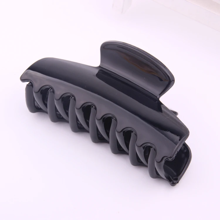 DIY Plastic Hair Accessories Big Size Hair Claws For Thick Hair Shining Black Grasp Clips Shower Clips For Women Hairdressing - Image 2