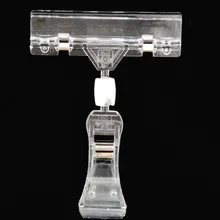 10 шт. Прозрачный Акриловый поп рекламный плакат зажим-подставка дисплей этикетка с надписью держатель цены метки Дисплей Держатель