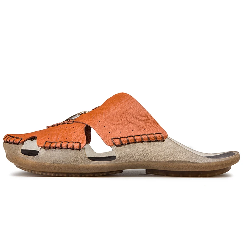 A4 النعال الرجال الوجه يتخبط الرجال الصنادل 2019 crocse السدادات Sandalias حذاء تمساح ساندليس رجل الصنادل الرجال الصيف خف جلدي