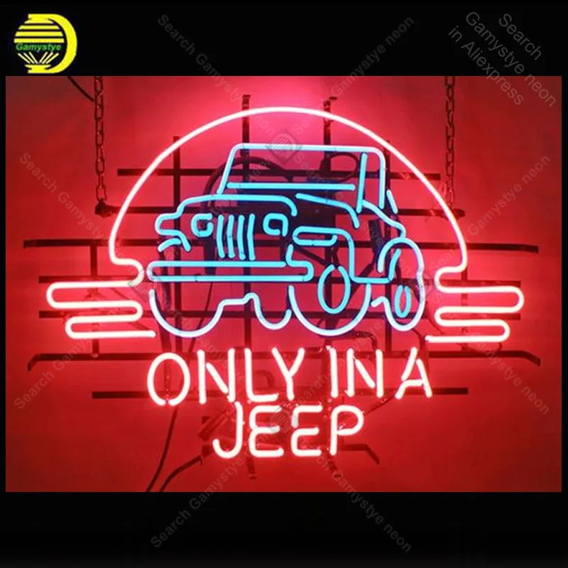  Neon light Signs Only In a Jee Auto Car Neon Bulb sign Lamp Handcraft display Custom LOGO neon Letr