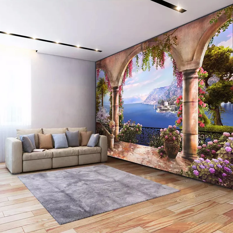 3D обои морской пейзаж Арка фото настенные фрески гостиная ресторан креативный домашний декор настенная живопись Papel де Parede