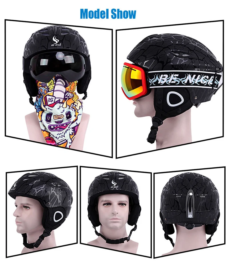 Бренд профессиональный CE сертификация взрослый ветрозащитный лыжный шлем катание Скейтборд Сноуборд снежные спортивные шлемы для мужчин и женщин