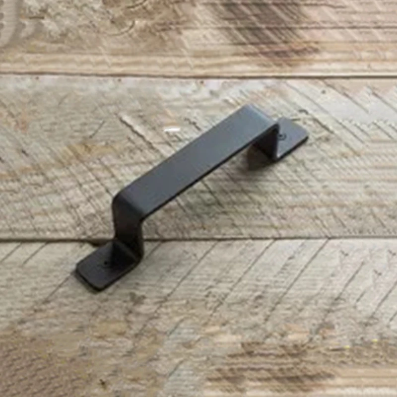 

Black Carbon Steel Barn Door Handle Sliding Wood Door Handles Barn Door Pull