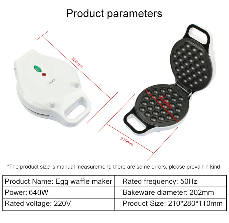 DMWD Мини Портативный Hong Kong Электрический вафельница для яиц пузырьков QQ яйцо Абердин омлет машина eggettes слоеного кекса ЕС США вилка