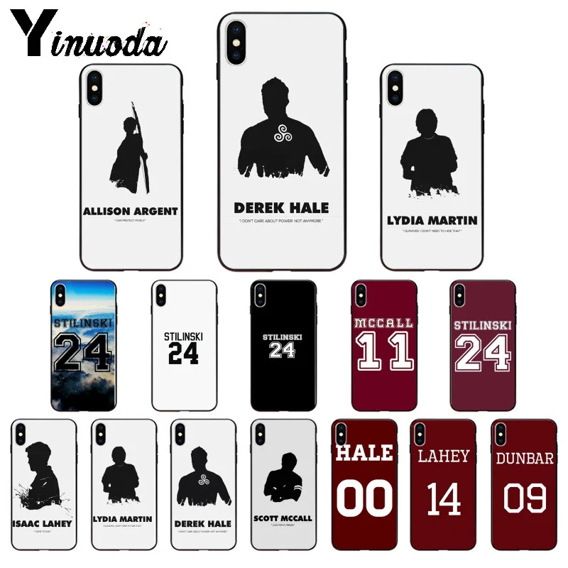 Yinuoda Teen Wolf Stilinski 24 TPU Мягкий силиконовый чехол для телефона Apple iPhone 8 7 6 6S Plus X XS MAX 5 5S SE