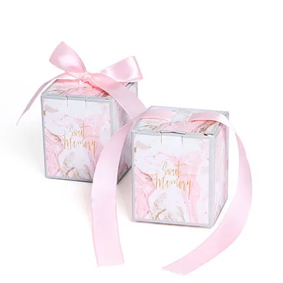 20 шт новая бумажная коробка квадратная коробка для конфет с лентой подарочные коробки для шоколада для девичника вечерние украшения для свадьбы - Цвет: 1