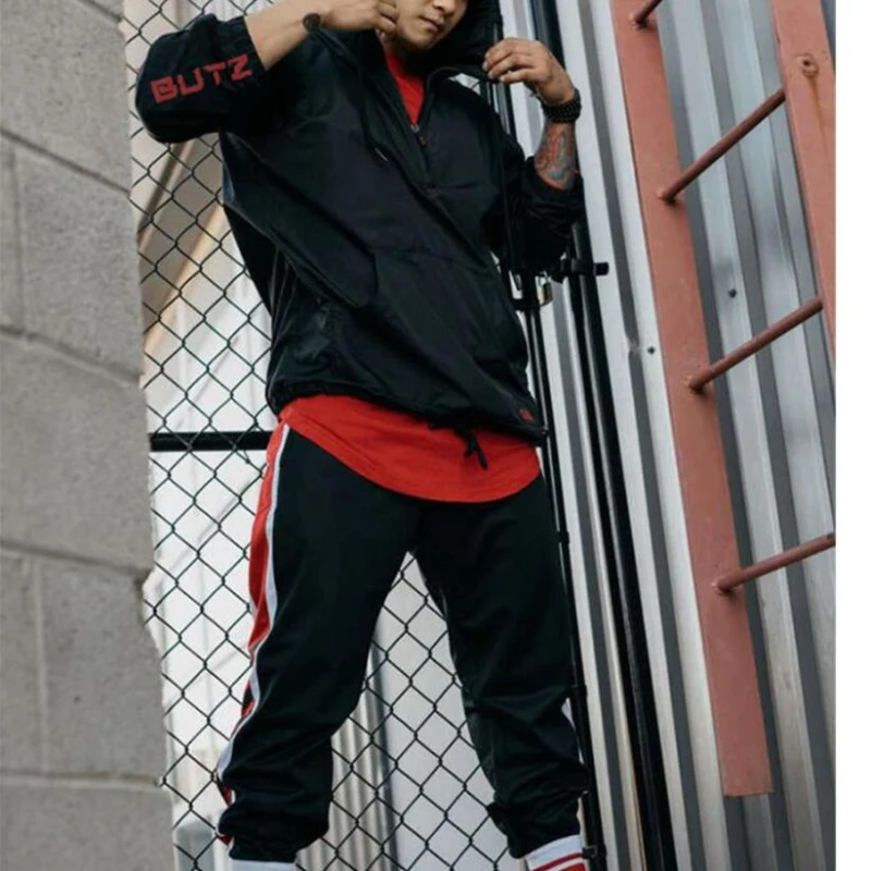 Jacket Men Sport Long Sleeved Hooded Sweatshirt (3)