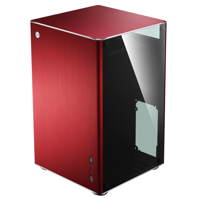 Компьютерный корпус Jonsbo VR1 закаленное стекло HTPC Mini ITX алюминиевый с поддержкой 3 5