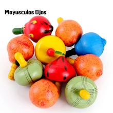 1 шт. деревянные фрукты маленький гироскоп большое удовольствие Развивающие игрушки для детей традиционные игрушки с гироскопом