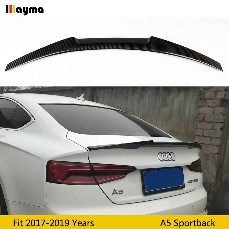 M4 style Carbon fiber rear trunk spoiler For Audi A5 sportback 2017 2018 2019 year A5 CF spoiler Wing (Not fit sline s5 rs5)
M4 style Carbon fiber rear trunk spoiler For Audi A5 sportback 2017 2018 2019 year A5 CF spoiler Wing (Not fit sline s5 rs5)
