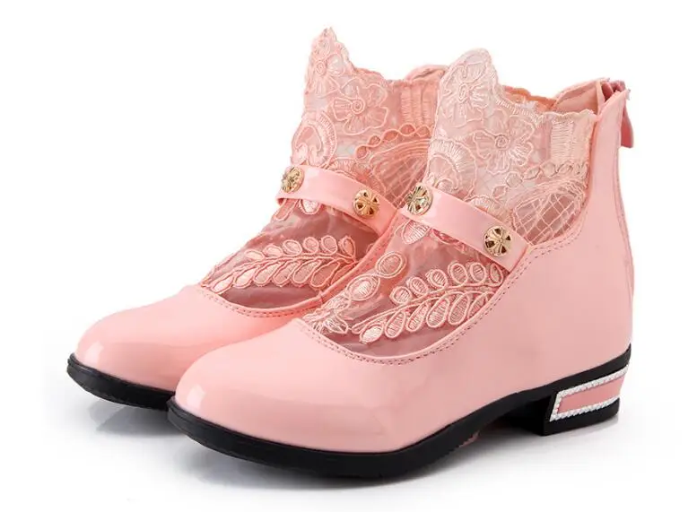 2017 Children Shoes Girls Shoes Princess Girls Fashion Leather Sneaker