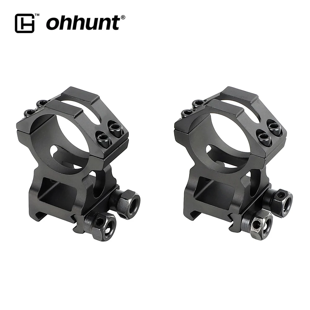 ohhunt Rock-Solid 25.4mm 30mm Scope Picatinny Rings Hunting Tactical Riflescopes Mounts With Top Rail For AK 47 AR15 - Цвет: C Style