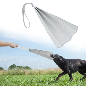 

Dog Bite Rag Tug with Handle for Puppy Biting Training Dogs Toys Pet Chewing Teeth Cleaning Interactive Toy For Schutzhund