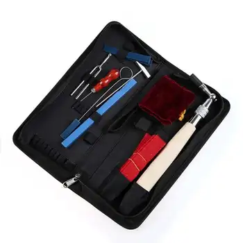 

SEWS 10Pcs Professional Piano Tuning Tool Kit Maintenance Equip with Case
