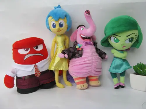 

Set of 4 INSIDE OUT Joy Anger DISGUST BING BONG Plush Toy New