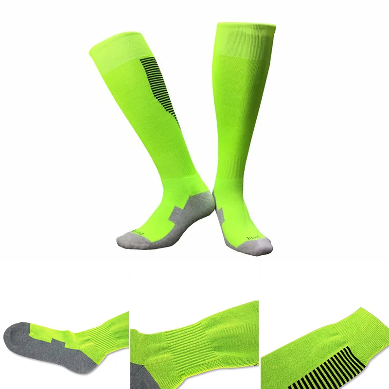 Cycling Socks Professional Kids Men Soccer Socks Thicken Running Basketball Men Sport Team Long Towel Bike Stockings