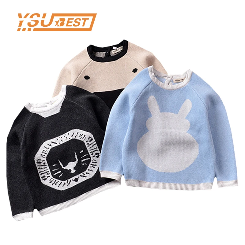 2018 Children's Sweater Pullover Spring Autumn Baby Boys Girls Cardigan
