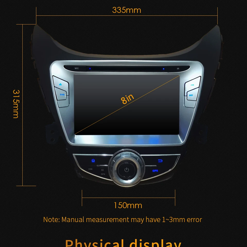 Discount KLYDE 8" 4G Android 9.0 Octa Core PX5 4GB RAM 32GB ROM Car DVD Multimedia Player Radio For Hyundai Elantra Avante I35 2010-2013 6