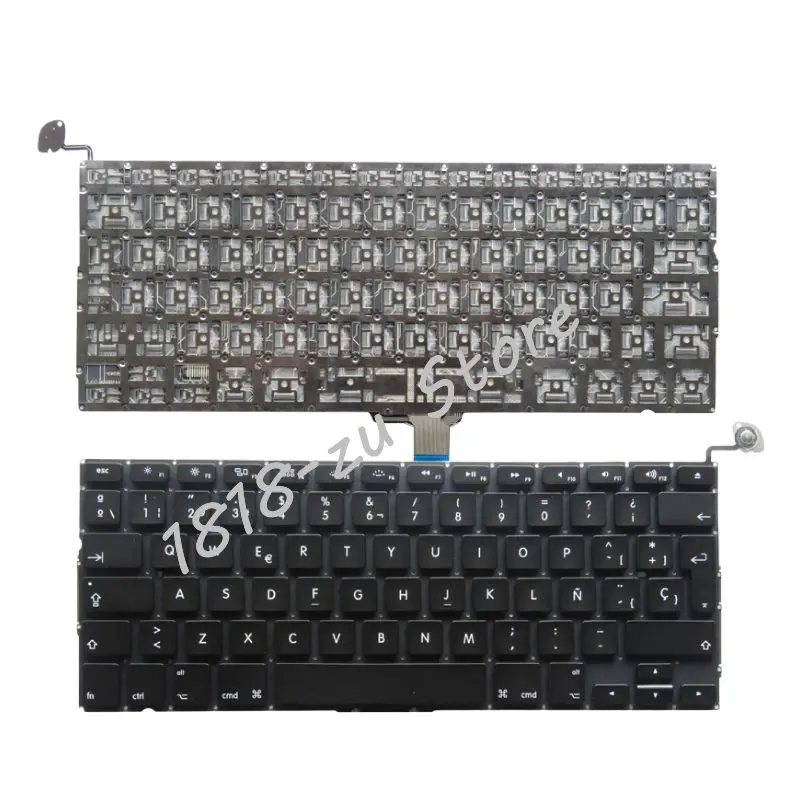  YALUZU New Spanish Laptop Keyboard 2009-2012 Year For Apple Macbook Pro A1278 MC700 MC724 MD313 MD3