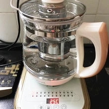 Electric kettle with thick glass insulation full automatic temperature control