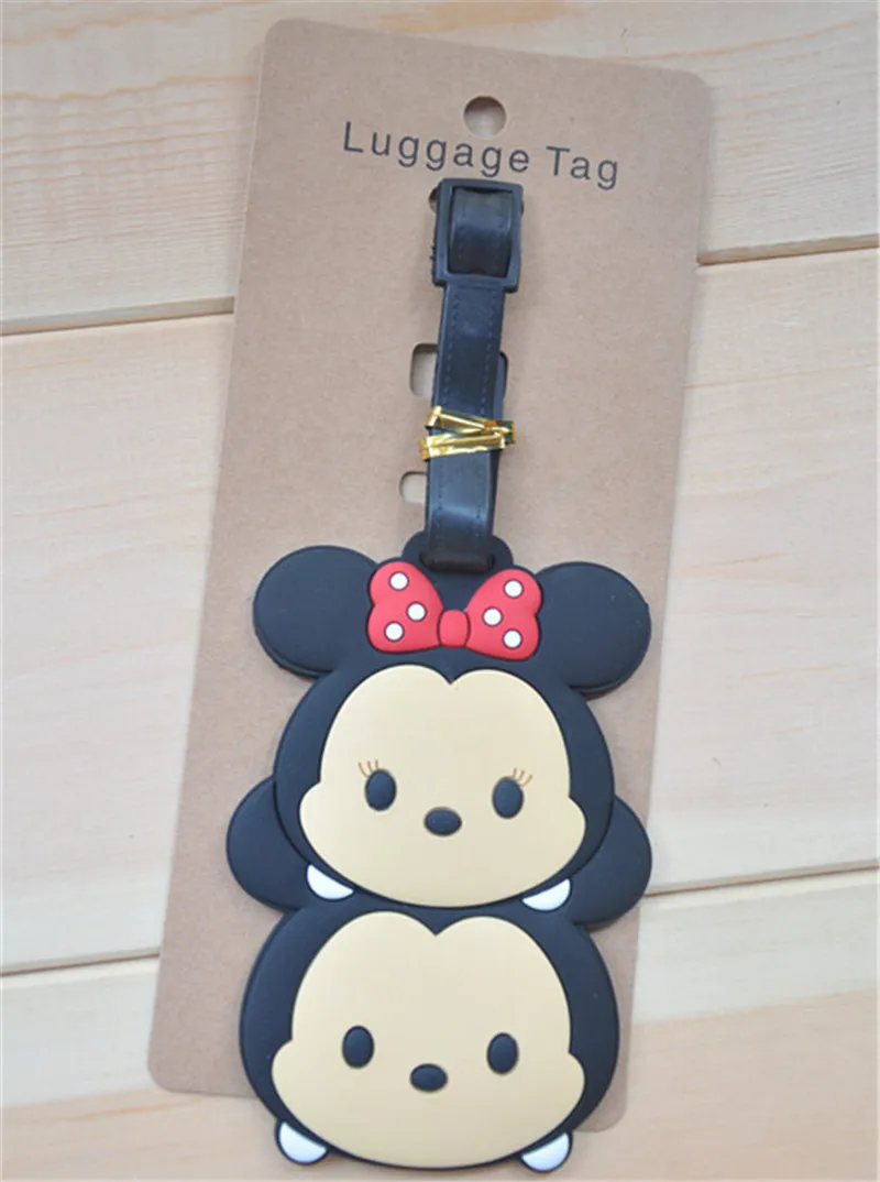 Disney Tsumtsum Микки Стюарт Дональд Дак багажная бирка креативный мультфильм силиконовая идентификация партии посадочный талон