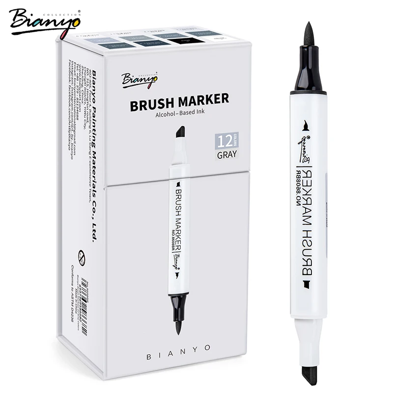 Graphic Art Marker Alpha Brush Marker Twin Tip 36 Colors illustration Animation