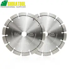 SHDIATOOL 2 шт 7 дюймов/180 мм лазерные сварные Алмазные лезвия для резки дисковый пильный диск жесткий материал Алмазный внутренний диаметр колеса 22,23 мм