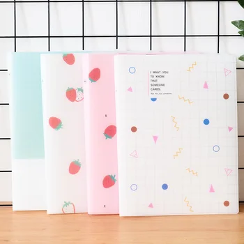 

1pcs small fresh folder student paper clip folder information book office Qingfangfang 30 into the information book series