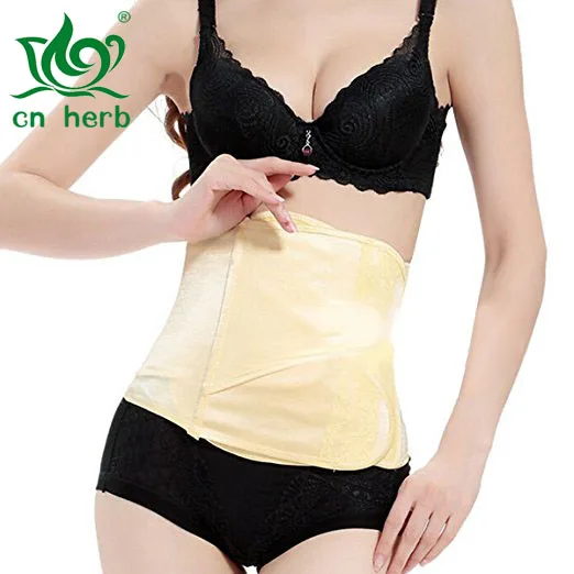 

CN Herb Hot Sale Breathable Elastic Cotton Sweat Postpartum Postnatal Recovery Belt Post Pregnancy Belly Waist Slimming