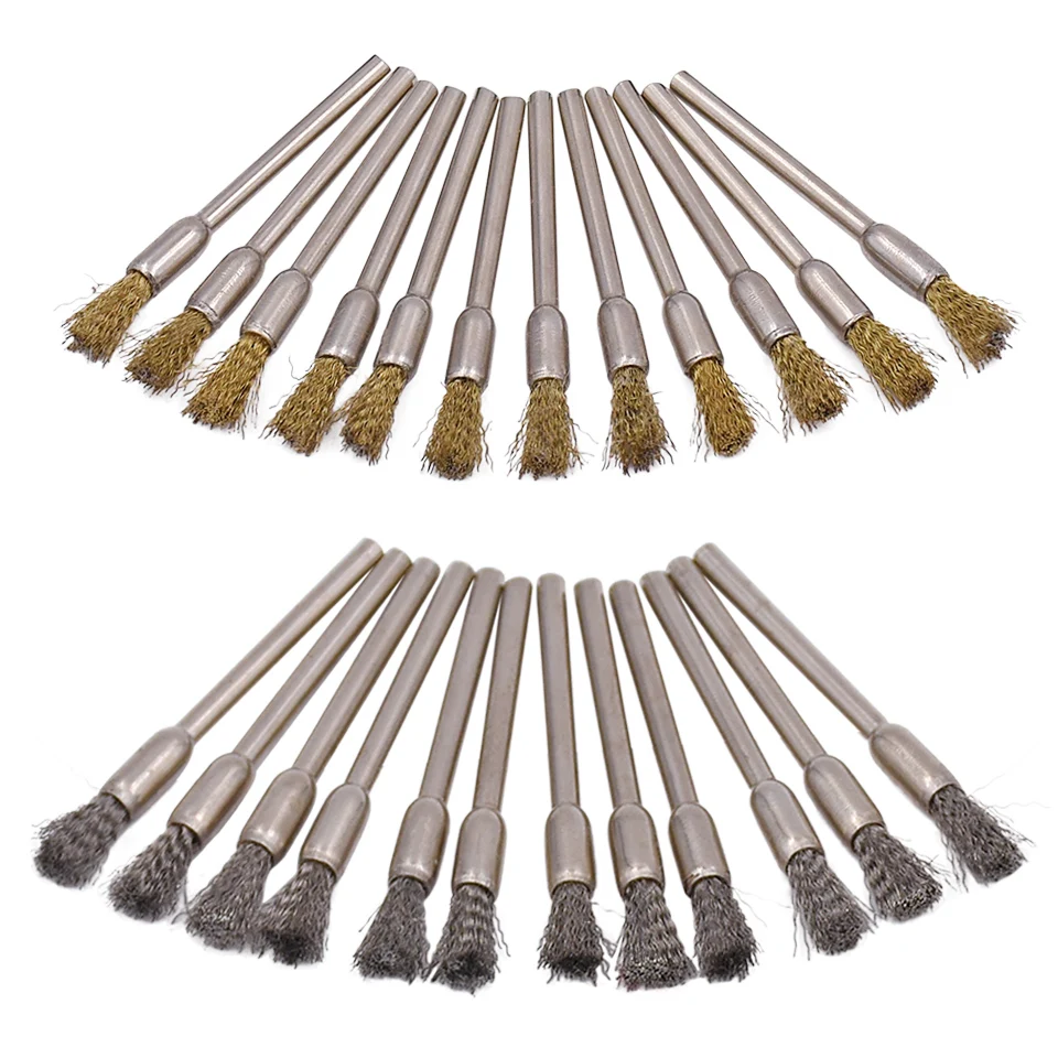 Buy 20pcs Abrasive Tools Brass and Steel Wire