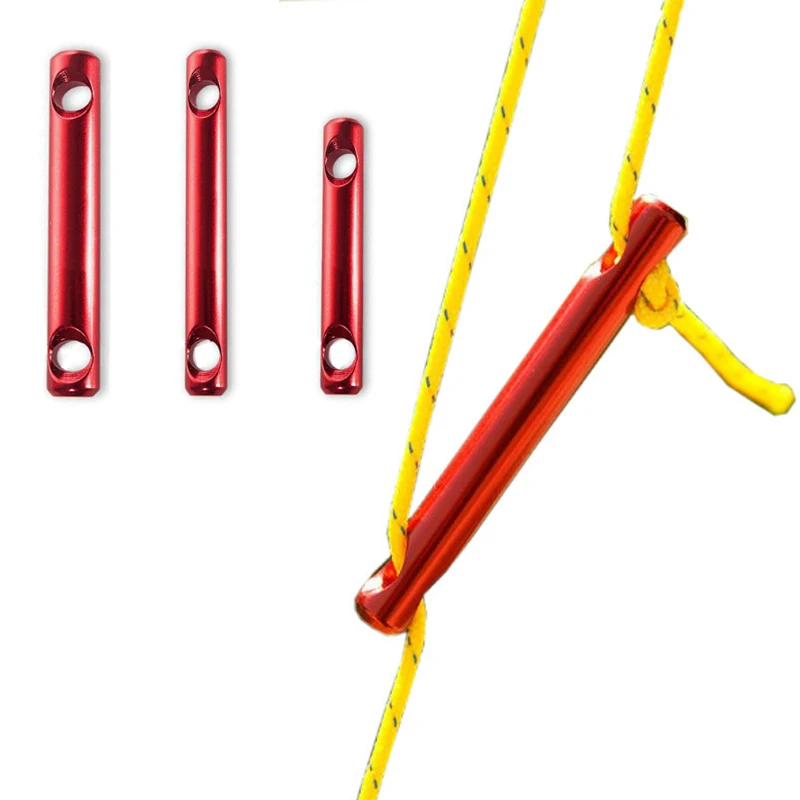 5Pcs tent ropes rope accessories aluminum rod rope buckle rope