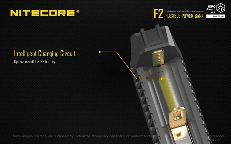 Золотой победитель ISPO Award NITECORE F2 легкий и портативный аккумулятор USB зарядное устройство как гибкий внешний аккумулятор