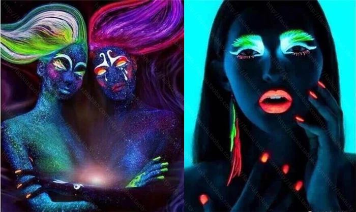 

Non-toxic temporary Fluorescence Hair Color Styling Cream Colored body face Color Hair Dye wax Soft Salon Party Christmas paints