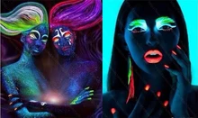 Non-toxic temporary Fluorescence Hair Color Styling Cream Colored body face Color Hair Dye wax Soft Salon Party Christmas paints