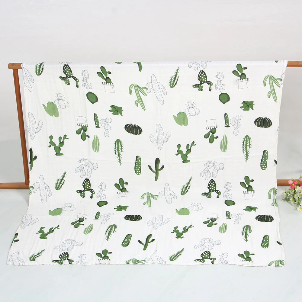 Большой размер 120*150/150*200 см четырехслойное муслиновое детское одеяло из хлопка/бамбукового волокна Пеленальное Одеяло для новорожденных пеленальные одеяла