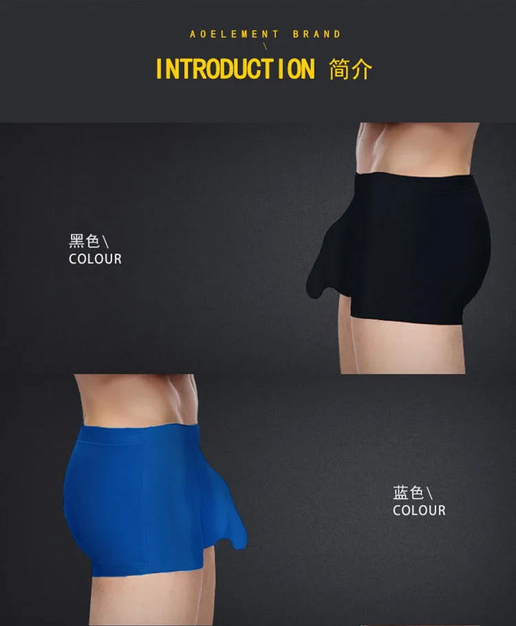 mens silk boxers Men Men's Health Underwear U convex Modal Breathable Lifting Hips long nose Physiology Boxer Shorts fashion designer boxer shorts