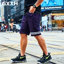 Большие размеры талии повседневные стрейч шорты мужские свободные плюс удобрения для увеличения печати пять шорты для 140 кг мужские шорты