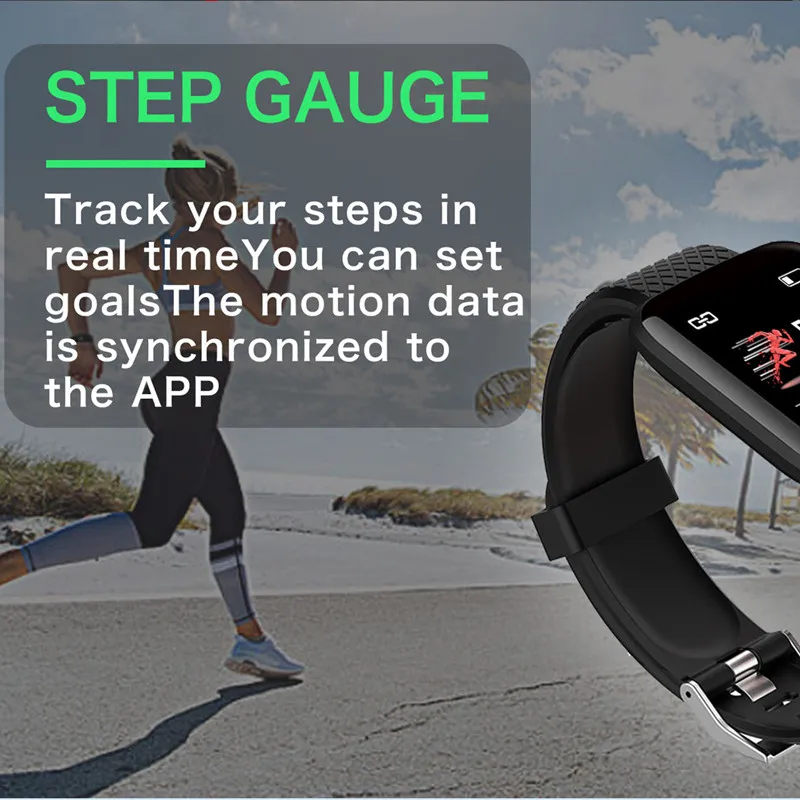 Doolnng Smart band wristband Sport fitness Tracker bracelet Heart Rate Monitor blood Pressure measurement Smartband Watch