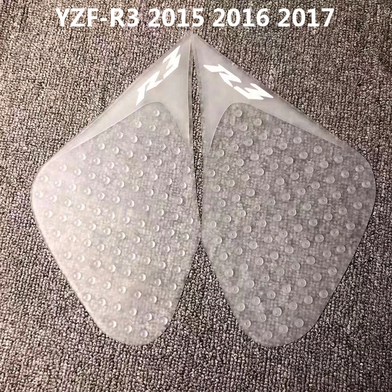 

For Yamaha R3 2015 2016 2017 YZF-R3 Motorcycle Anti slip Tank Pad Protector Stickers Side Gas Knee Grip Traction Pads Stickers