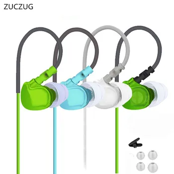 

ZUCZUG New Fashion Design Waterpoof Sport Hanging Ear In Ear Headphone Hifi Earphone Headset with Microphone for Phone Tablet PC