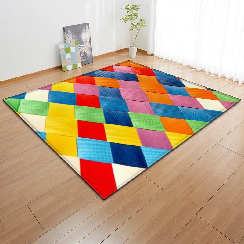 RULDGEE 1 шт. полиэстер красочные 3D узор для гостиная кухня коврики спальня ковры пол двери коврики декоративный коврик - Цвет: 2