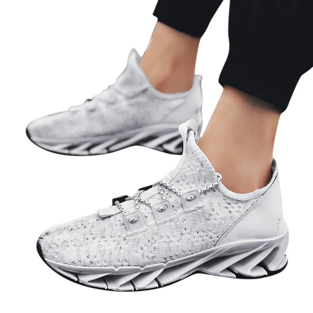 2019 Men's plus-size casual light and comfortable breathable walking shoes running outdoor sports shoes for male 40J10 (6)